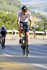 Maximilian Küspert auf der Radstrecke der Ironman WM in Nizza